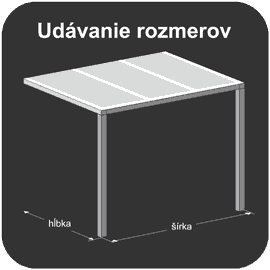 Ábra a Basic Class alumínium pergola méreteinek felvételéről