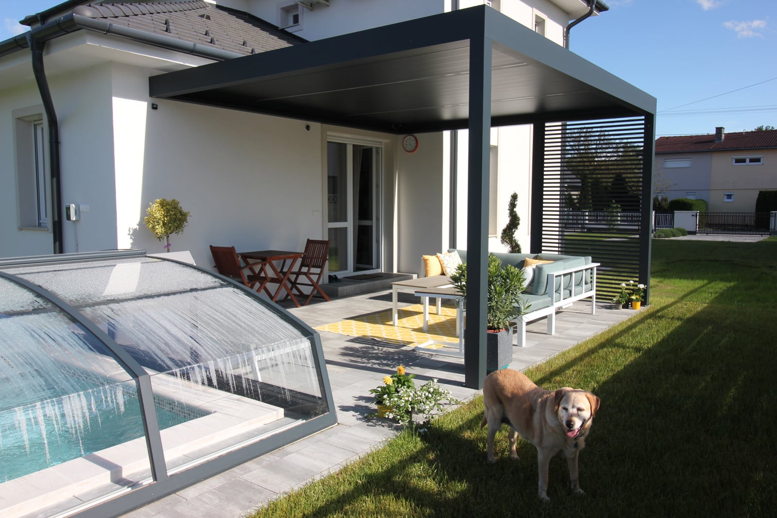 Alumínium bioklimatikus pergola