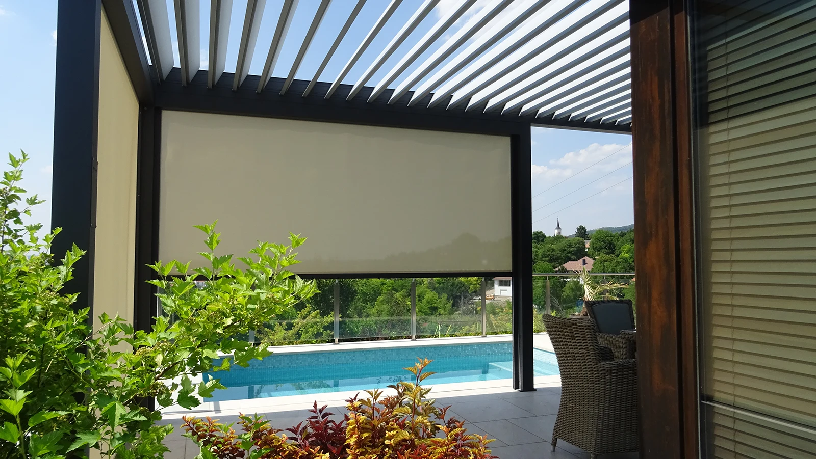Bioklimatikus pergola Budapest környékén