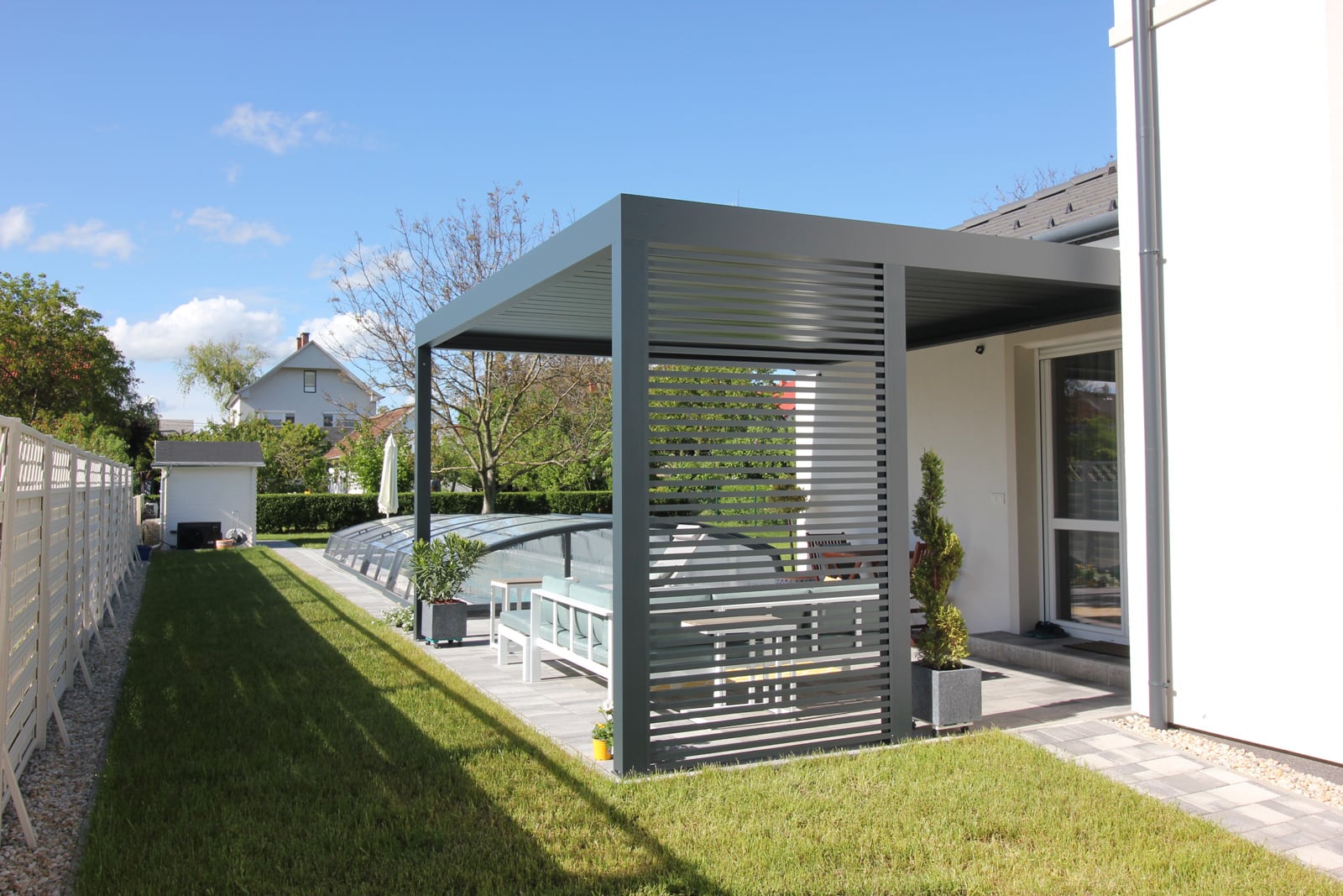 Alumínium bioklimatikus pergola