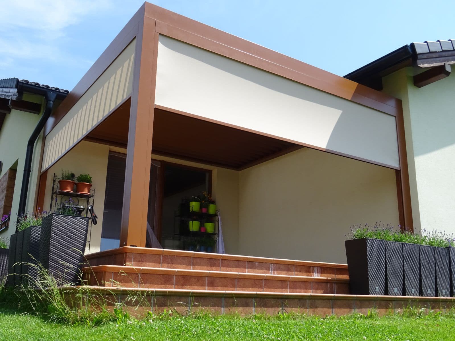Alumínium bioklimatikus pergola