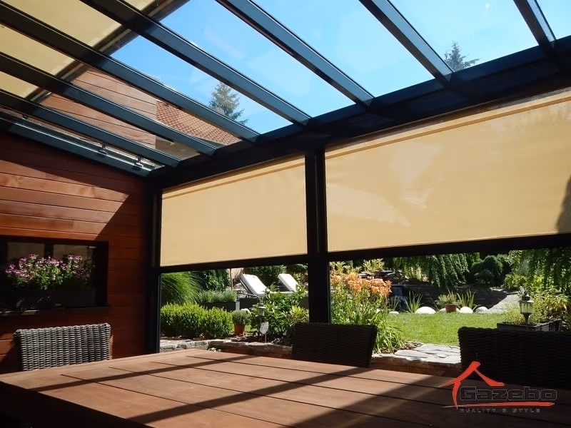 Top Class alumínium pergola egy családi ház teraszán